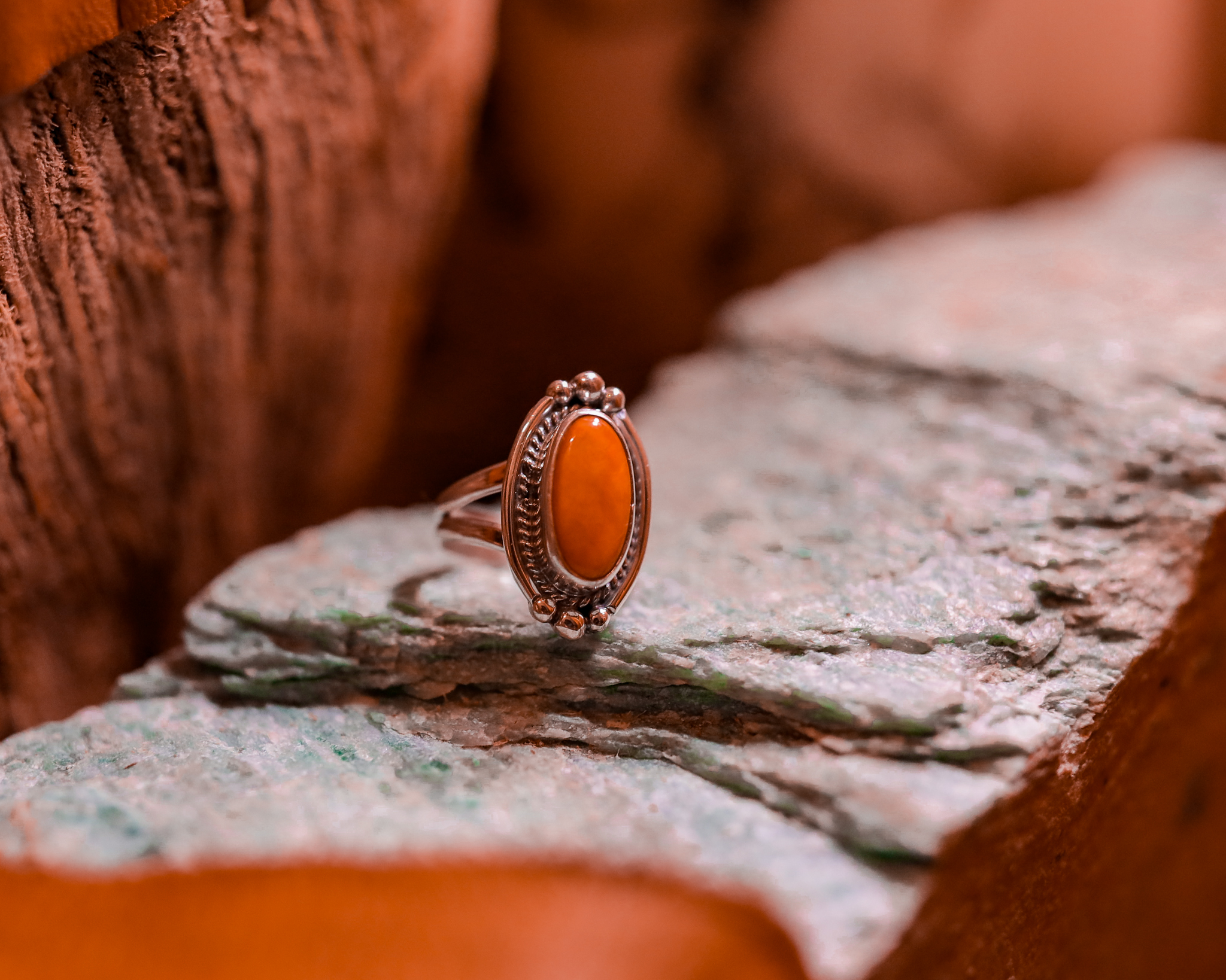 Spiny Oyster Ring Dakota Sky Stone Native Jewelry