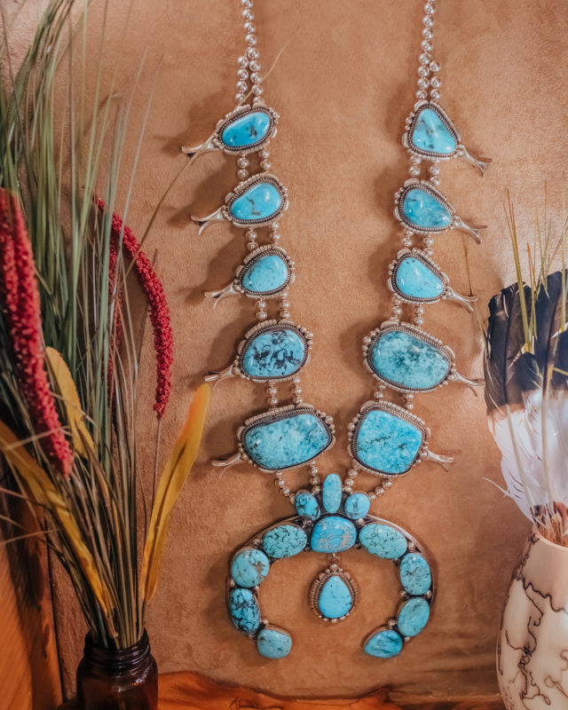 Turquoise squash blossom bracelet discount