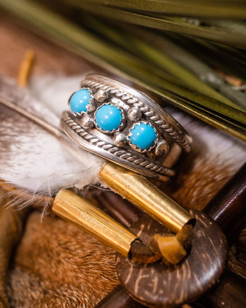 Incredible Native American Navajo Sleeping Beauty Turquoise Sterling Silver Ring Incredible Native American Navajo Sleeping Beauty Turquoise Sterling Silver Ring
