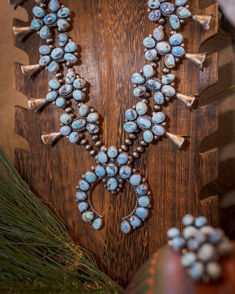 Mesa Turquoise Squash Blossom Necklace | The Lace Cactus