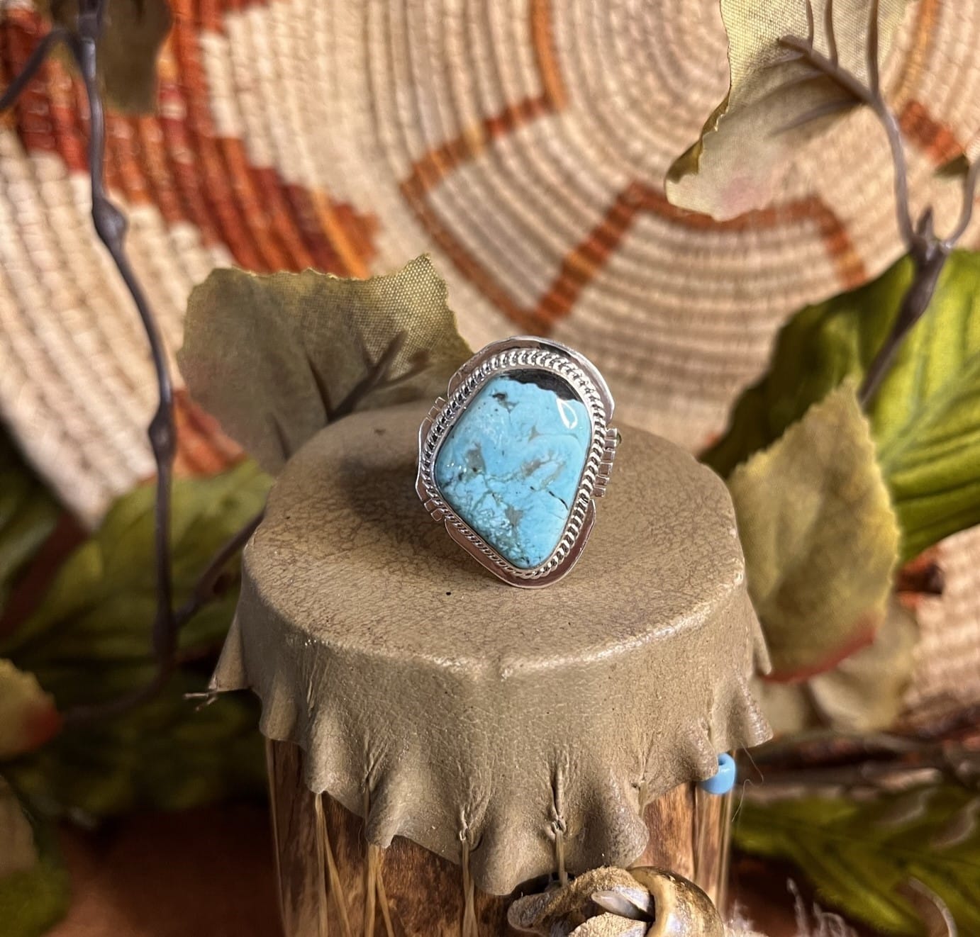 One Of A Kind Vintage Navajo Native American Turquoise Sterling Silver Bracelet