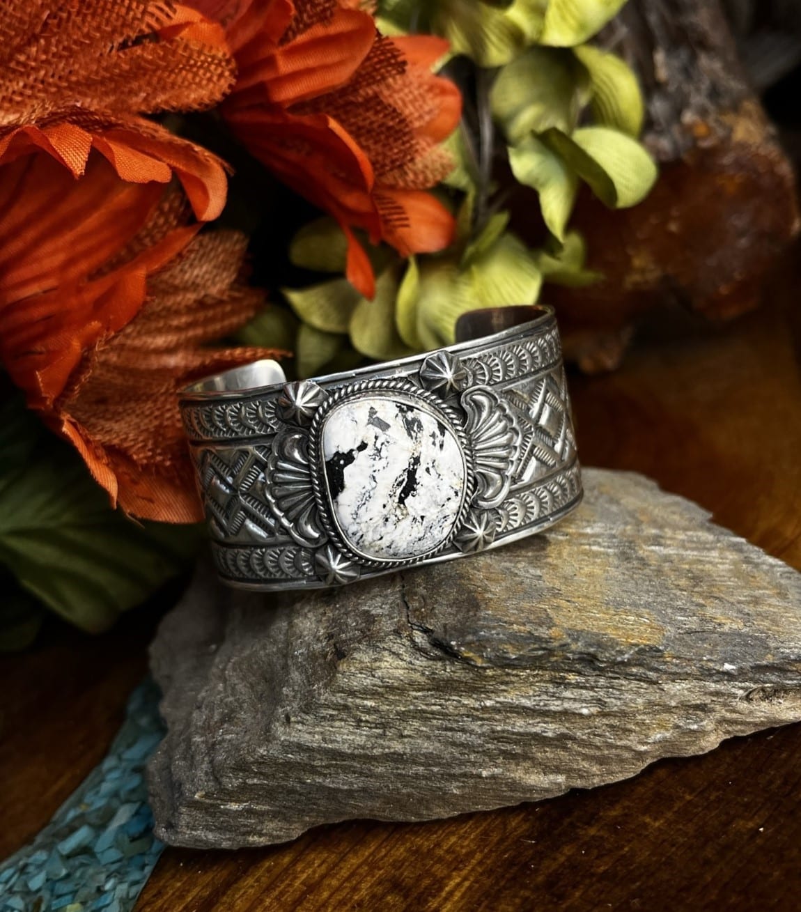 White clearance buffalo bracelet
