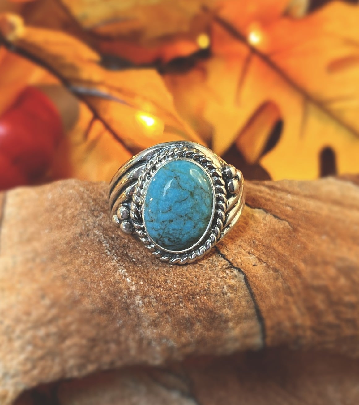 Kingman Turquoise Ring Sz 10 5 Native American Turquoise Jewelry 