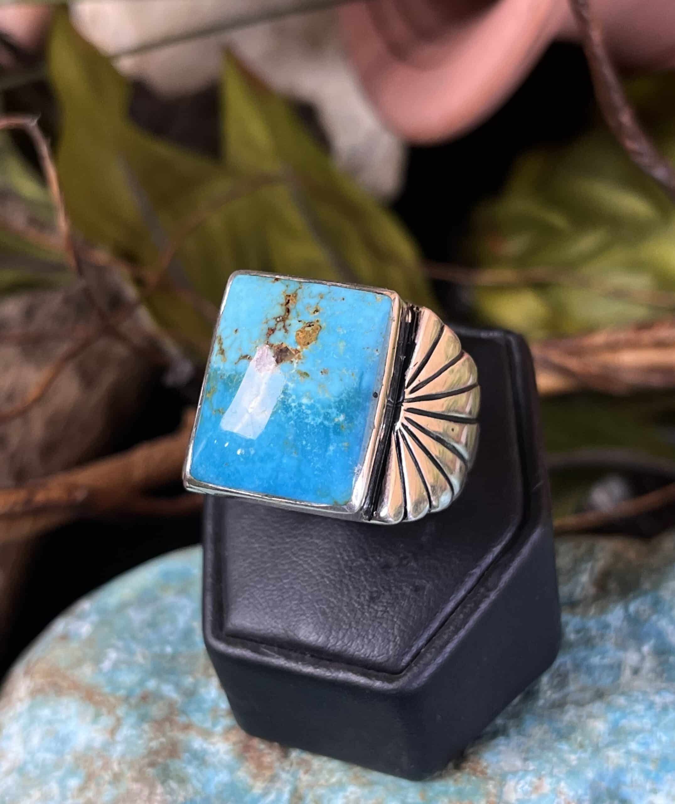 Blue Ridge Turquoise Ring Native American Turquoise