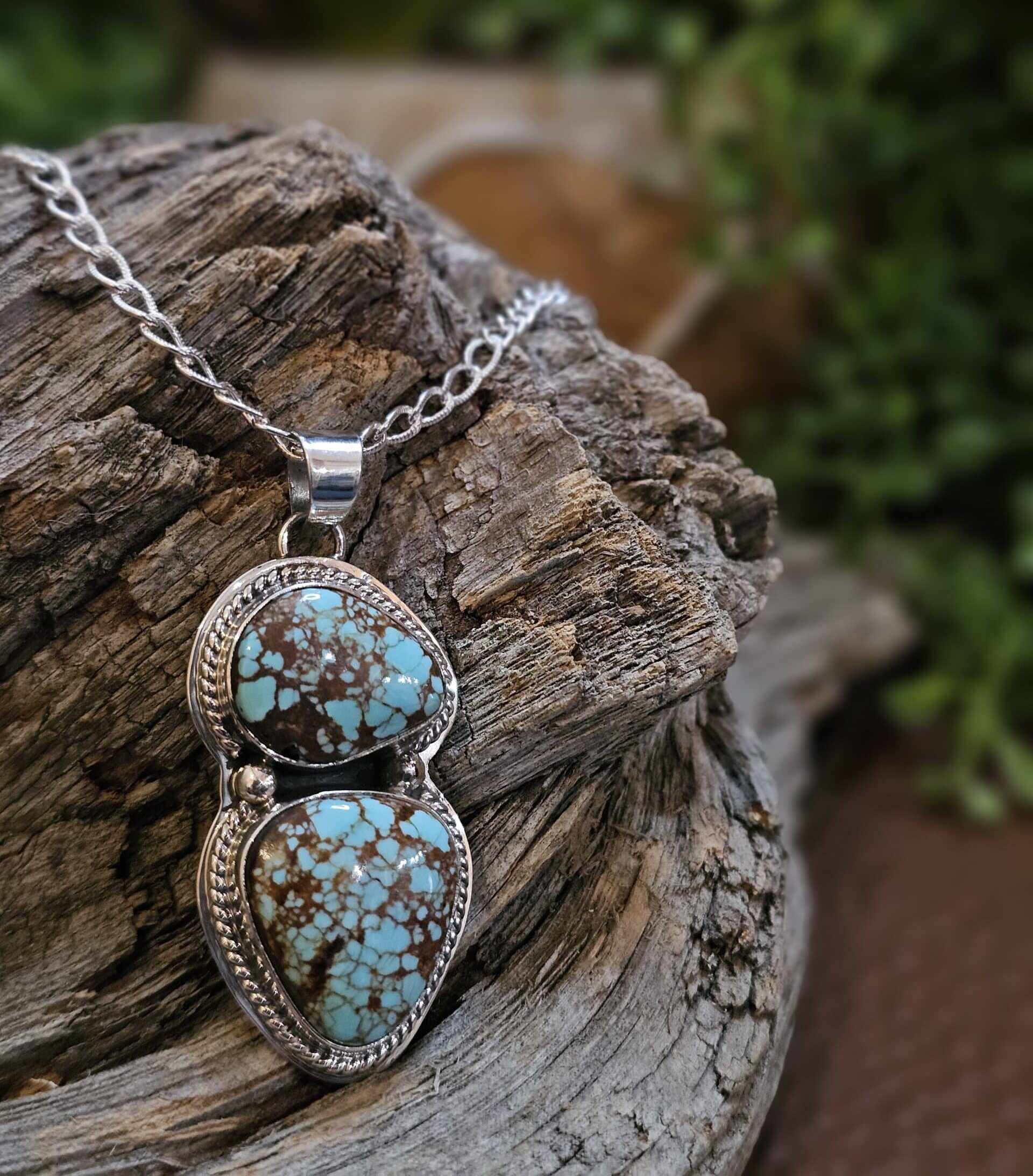 Number 8 Turquoise Necklace - Native American Turquoise Jewelry