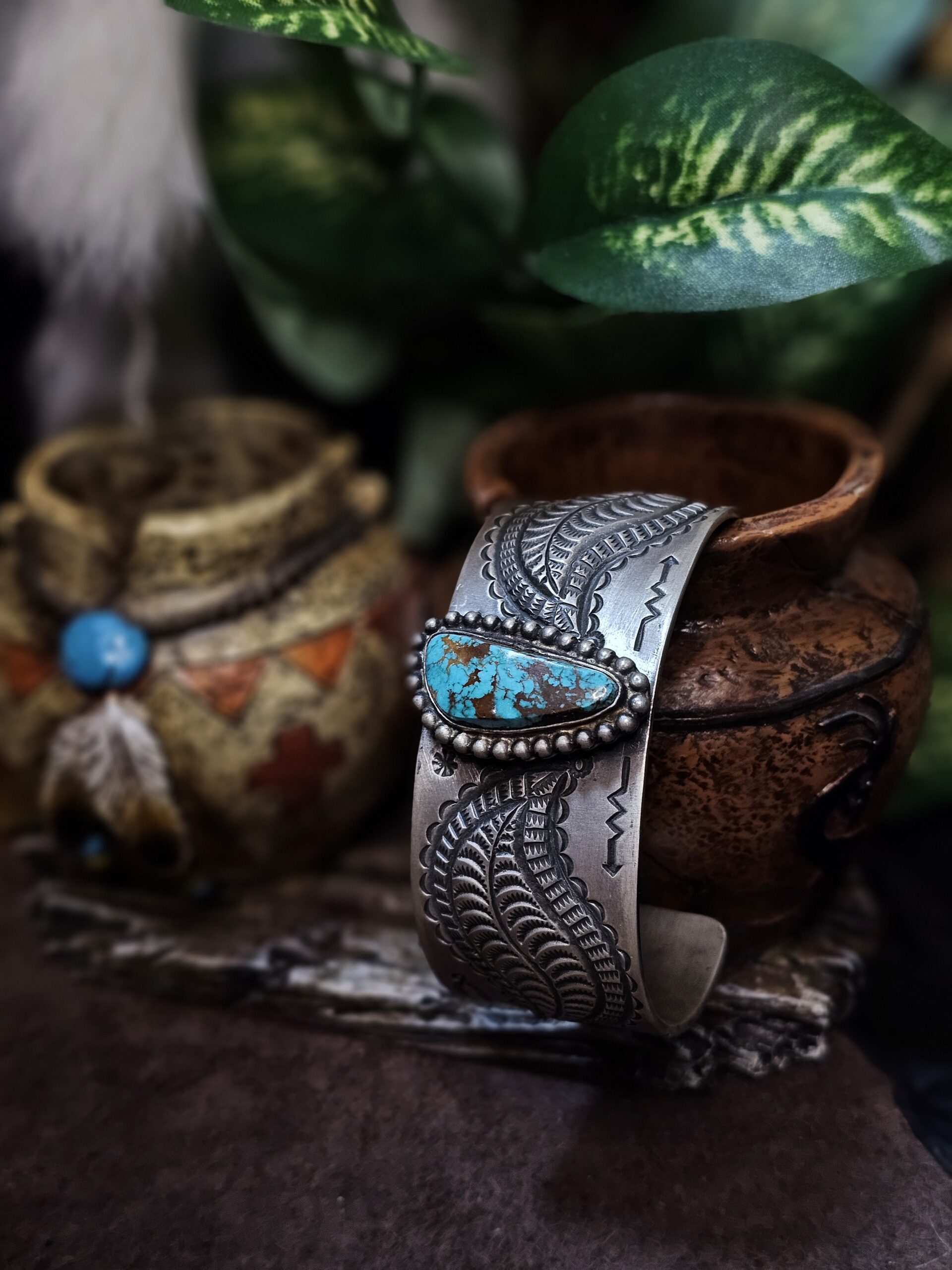 アクセサリー takusin Number 8 Turquoise Bracelet - Native American Turquoise Jewelry