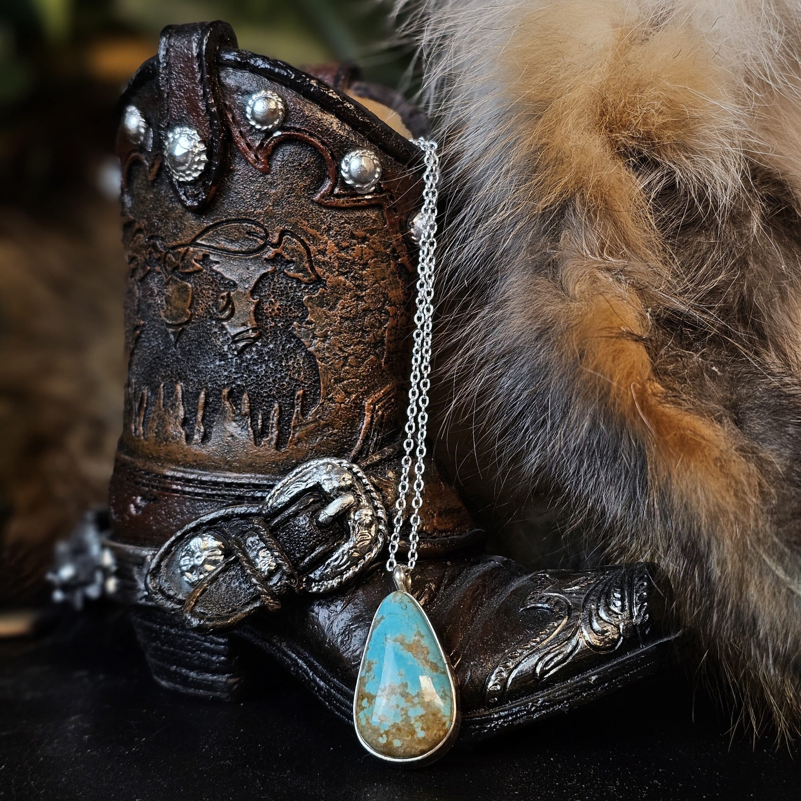Number 8 Turquoise - Dakota Sky Stone